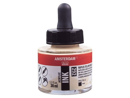 Napels geel rood licht 292 Amsterdam Acryl Inkt 30 ml.