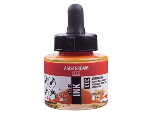 Vermiljoen 311 Amsterdam Acryl Inkt 30 ml.