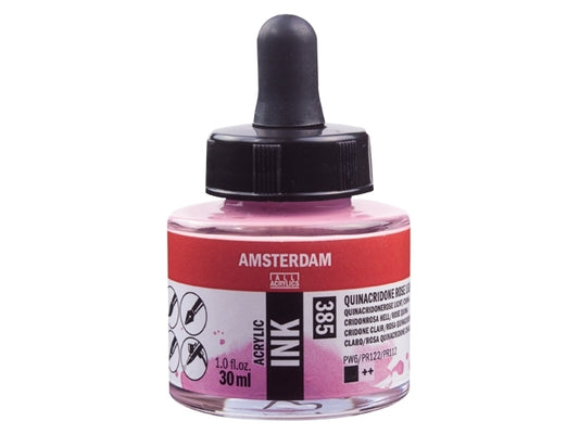 Quinacrodine rose licht 385 Amsterdam Acryl Inkt 30 ml.