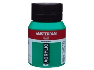 Amsterdam Acryl 500ml 619 Permanent Groen Donker