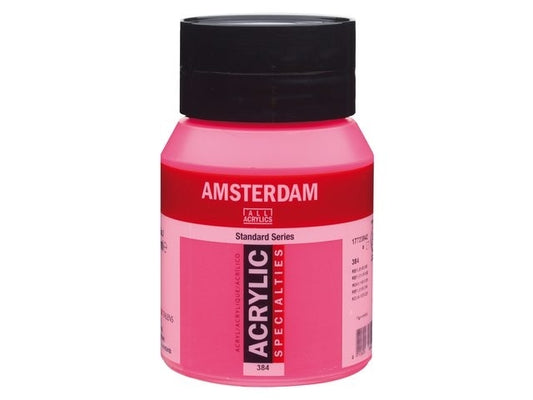 Amsterdam Acryl 500ml 384 reflexroze Neon