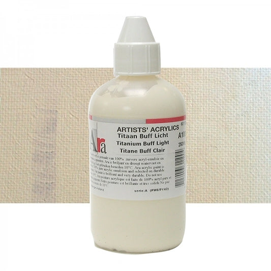 ARA 250ml  A100  TITAAN BUFF LICHT Artists Acrylics