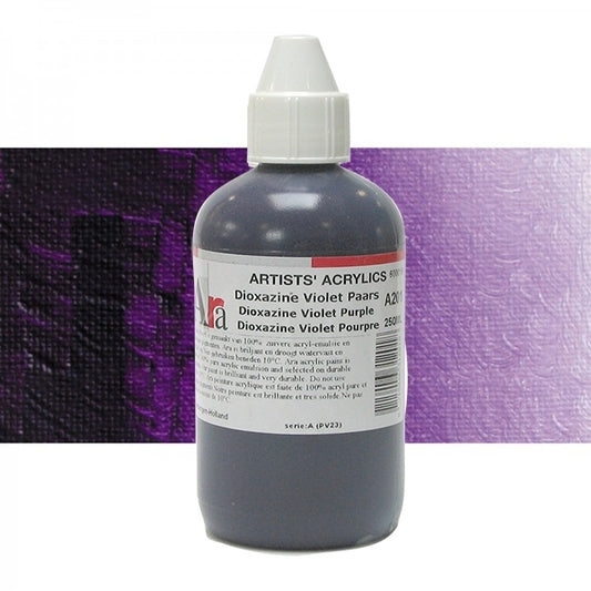 ARA 250ml  A201  DIOXAZINE VIOLET PAARS Artists Acrylics