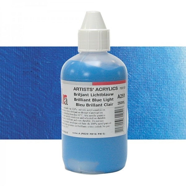 ARA 250ml A251  BRILJANT LICHTBLAUW Artists Acrylics