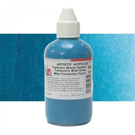 ARA 250ml A265 TURKOOIS BLAUW DONKER Artists Acrylics