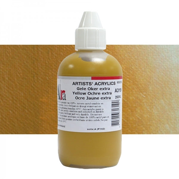 ARA 250ml  A319  GELE OKER EXTRA Artists Acrylics