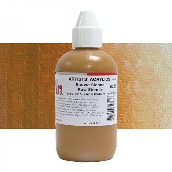 ARA 250ml A321  RAUWE SIENNA Artists Acrylics