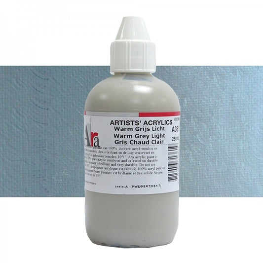 ARA 250ml  A361  WARM GRIJS LICHT Artists Acrylics