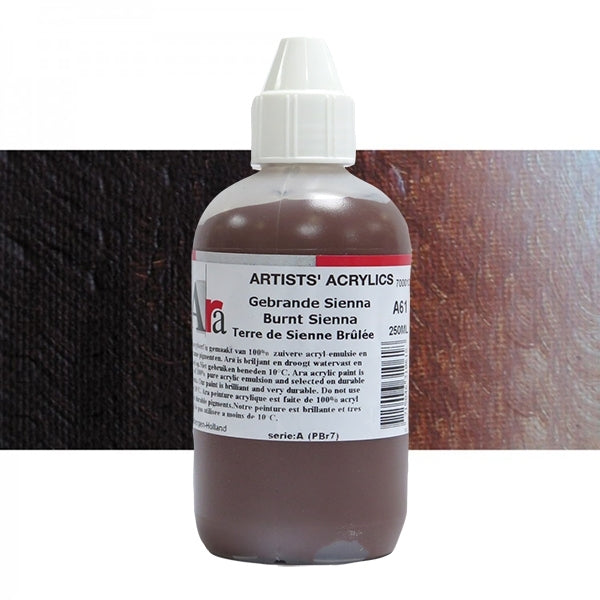 ARA 250ml  A61 GEBRANDE SIENNA Artists Acrylics