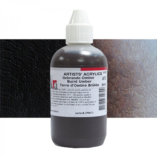 ARA 250ml A70 GEBRANDE OMBER Artists Acrylics