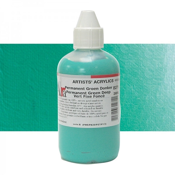 ARA 250ml  B271 PERMANENT GROEN DONKER Artists Acrylics