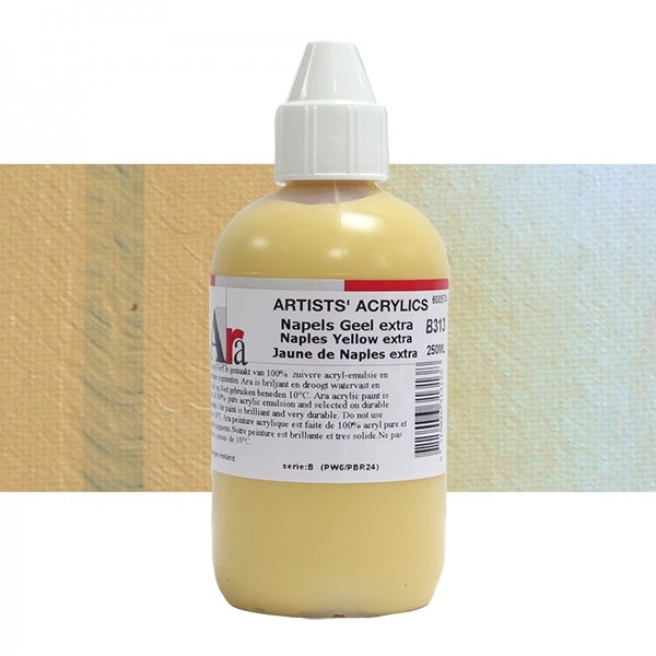 ARA 250ml  B313  NAPELS GEEL EXTRA Artists Acrylics