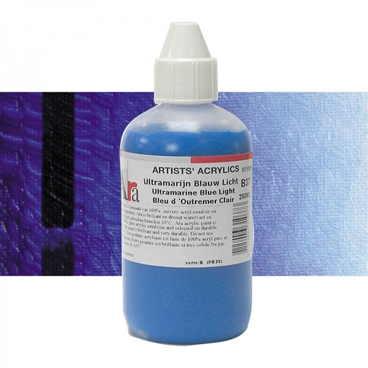 ARA 250ml  B37  ULTRAMARIJN BLAUW LICHT Artists Acrylics