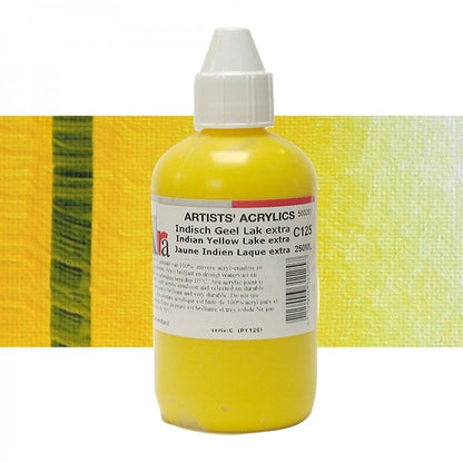 ARA 250ml  C125  INDISCH GEEL LAK EXTRA Artists Acrylics