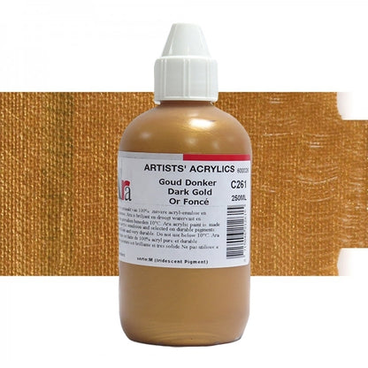 ARA 250ml C261 GOUD DONKER Artists Acrylics