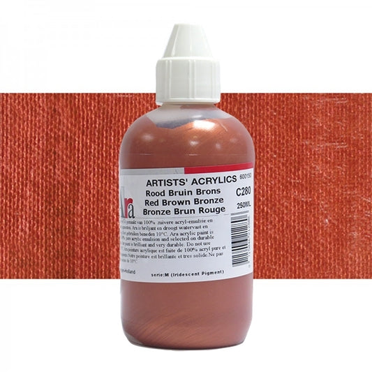 ARA 250ml C280 ROOD BRUIN BRONS Artists Acrylics