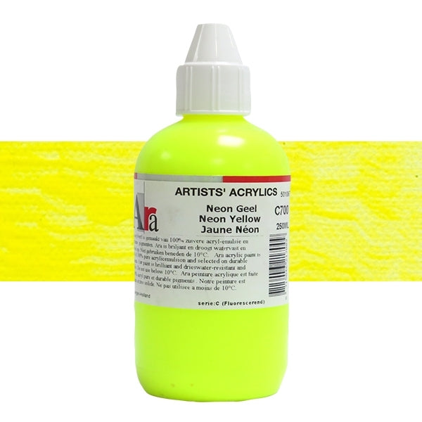 ARA 250ml  C700 NEON GEEL Artists Acrylics