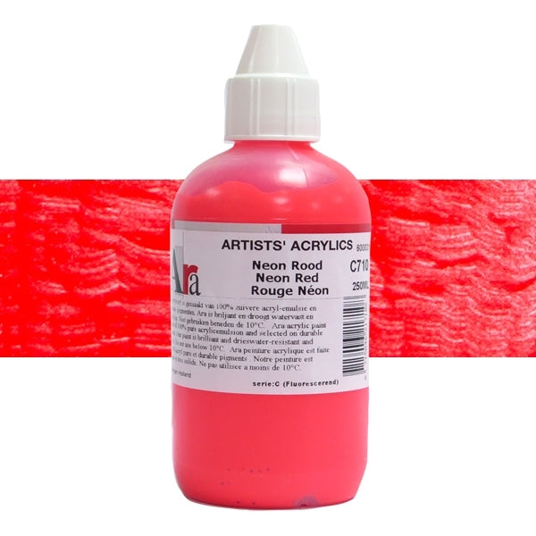 ARA 250ml  C710 NEON ROOD Artists Acrylics