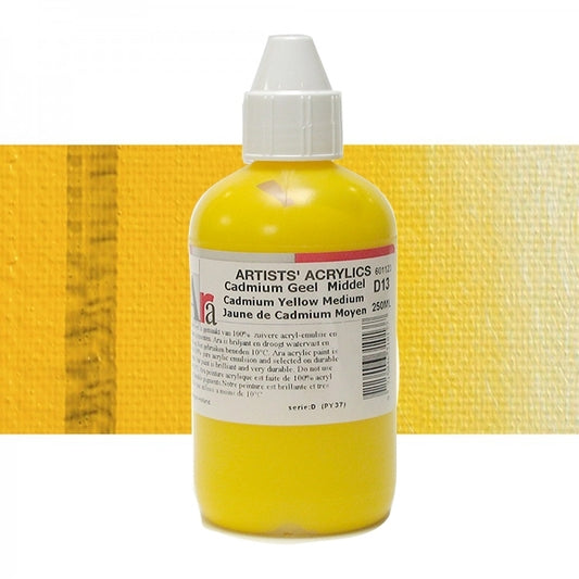 ARA 250ml  D13  CADMIUM GEEL MIDDEL Artists Acrylics