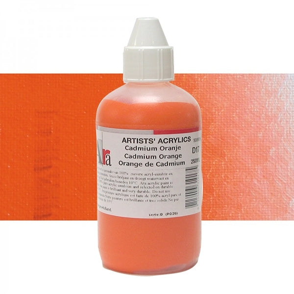 ARA 250ml D17 CADMIUM ORANJE Artists Acrylics