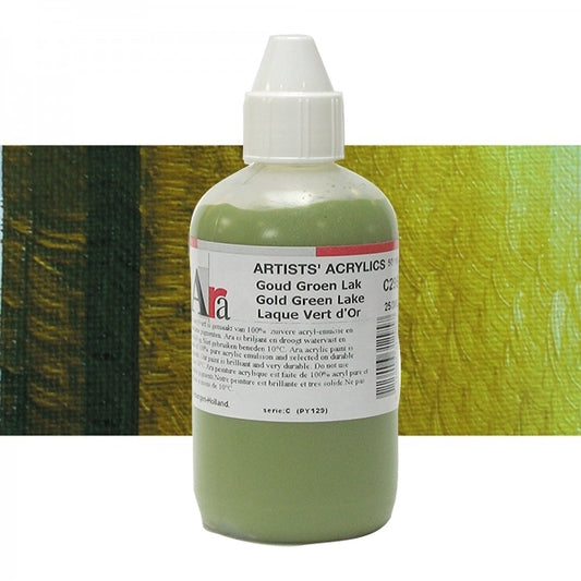 ARA 250ml  C295  GOUD GROEN LAK Artists Acrylics