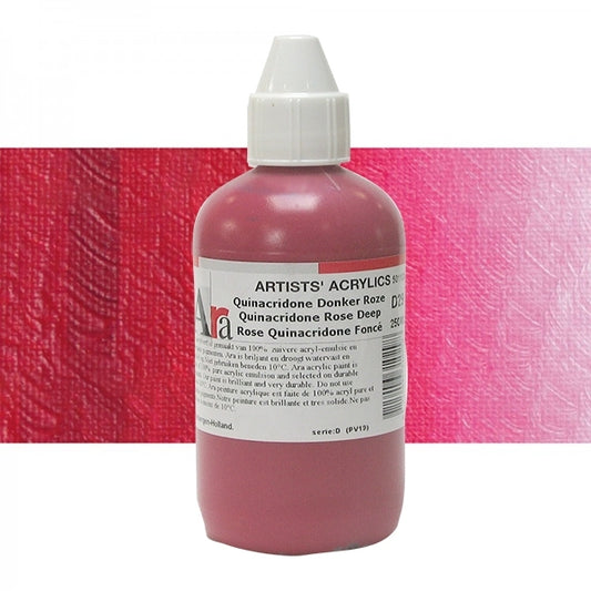 ARA 250ml  D29  QUINACRIDONE DONKER ROZE Artists Acrylics