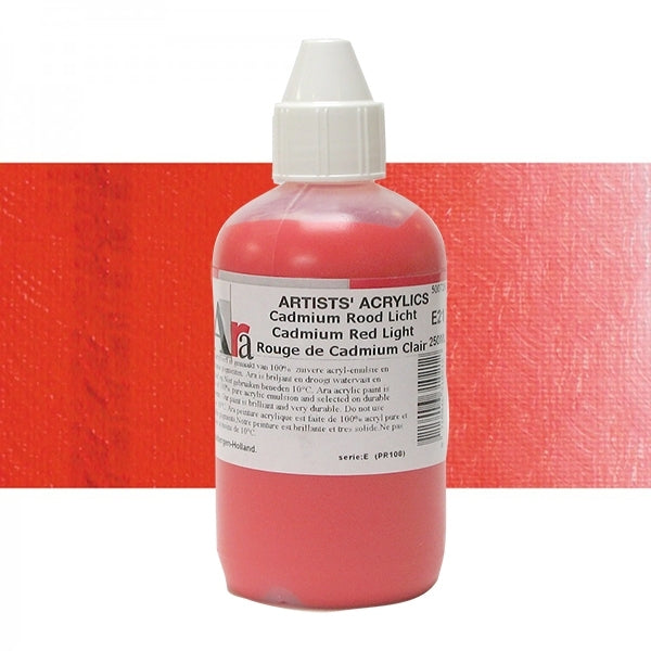 ARA 250ml  E21  CADMIUM ROOD LICHT Artists Acrylics