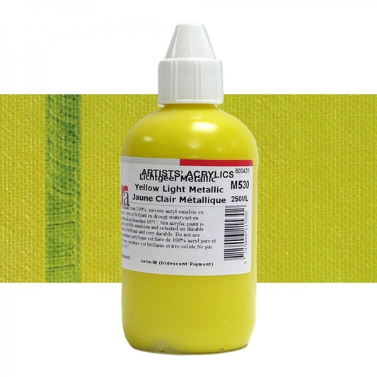 ARA 250ml  M530 LICHTGEEL METALLIC Artists Acrylics