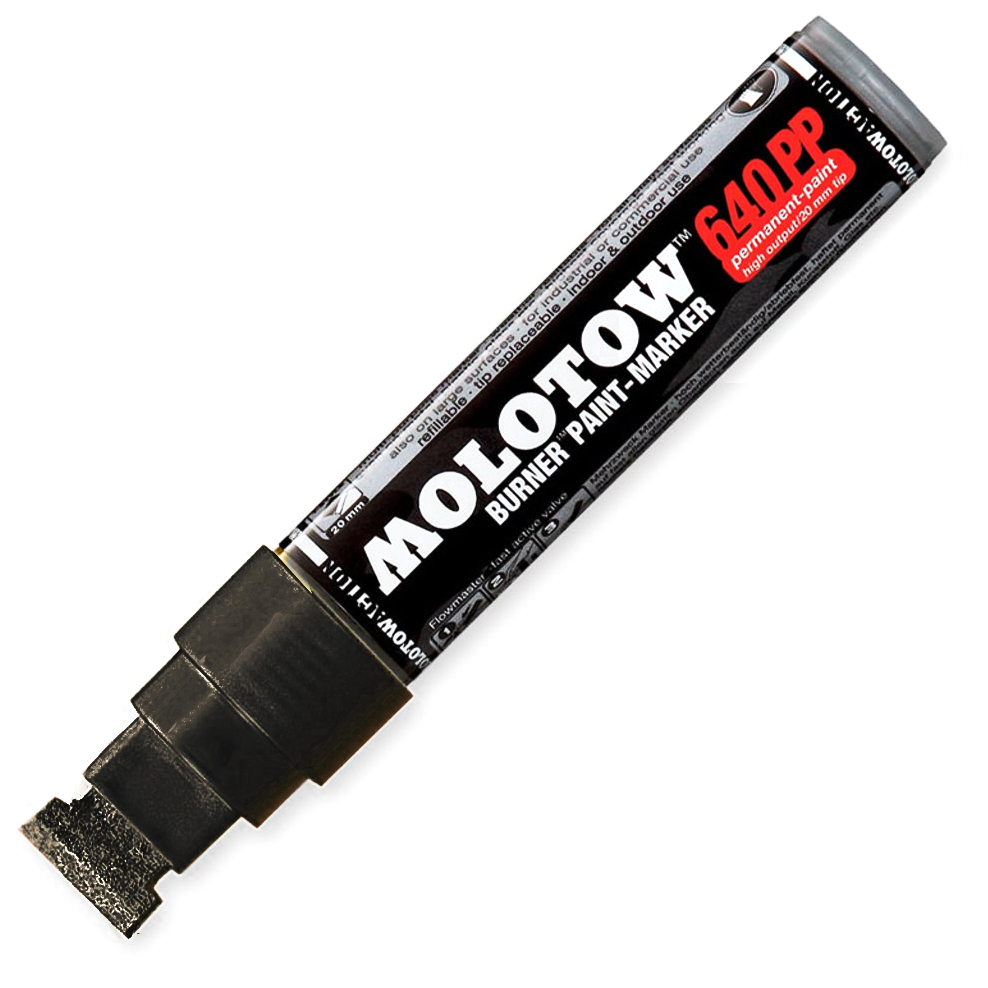 T-Style 20mm Zwart Burner Alcohol Marker Molotow