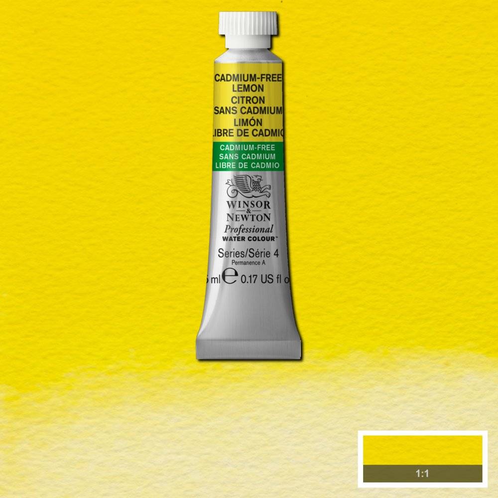 Cadmium FREE Lemon 5ml  898 S4 Artist's Aquarel Winsor & Newton