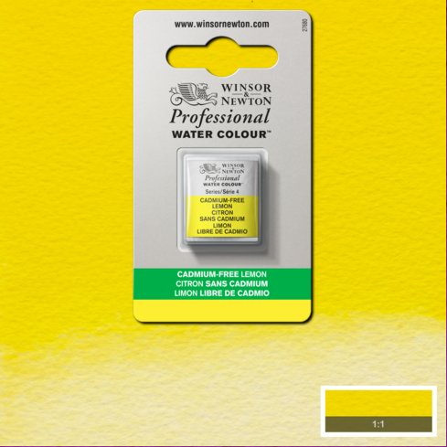 Cadmium FREE Lemon napje  898 S4 Artist's Aquarel Winsor & Newton
