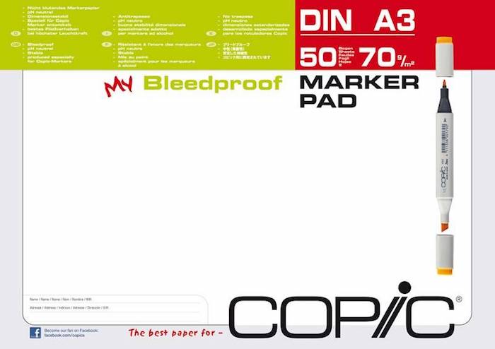 A3 Papier Copic marker blok 70G 50 vel (transotype)