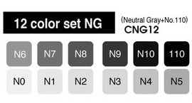 Copic markers neutral Grey 12 kleuren Set