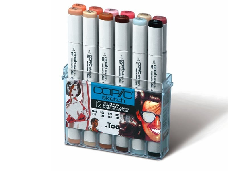 COPIC sketch 12 stuks Set huidkleuren