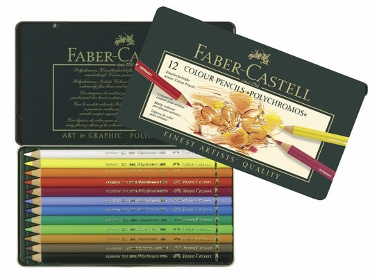 Faber Castell 12 Kleurpotloden Polychromos