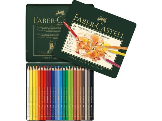 Faber Castell 24 Kleurpotloden Polychromos