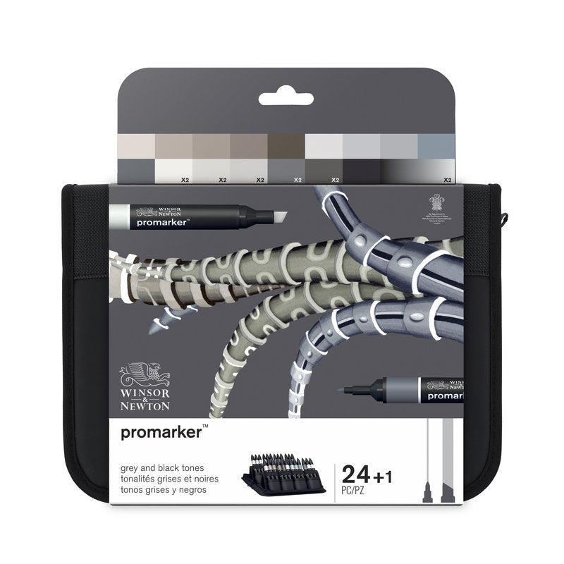 Promarker 24 set - Grey and Black Tones Winsor & Newton