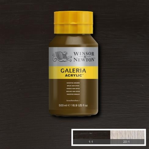  500ml  676 S1  Vandyke Brown Galeria Acryl