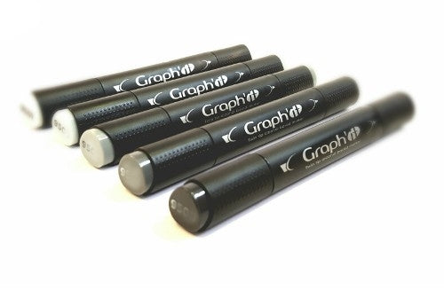 Graph-it  marker set 5 Grijs