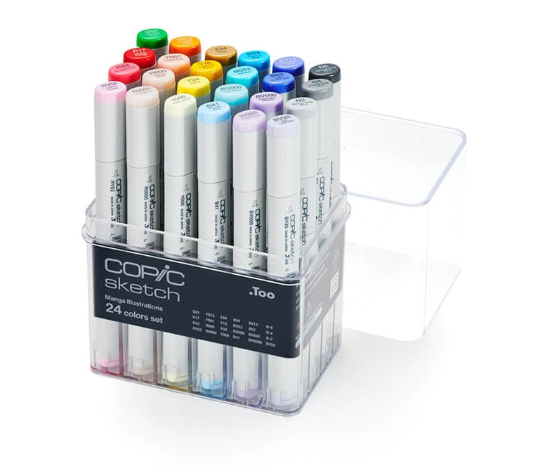 COPIC Manga Illustration sketch 24 stuks Set