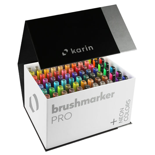 Brushmarker PRO Set Extended Box 72 colours + 3 blenders Karin