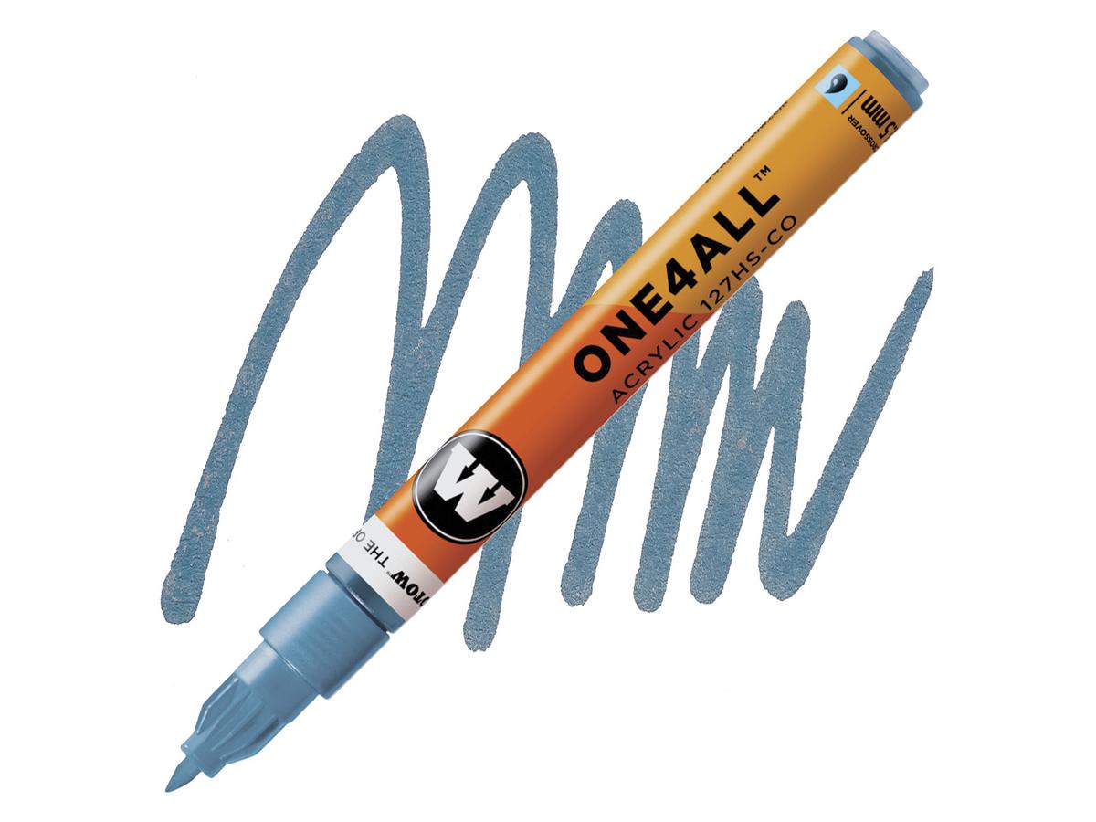 127HS 1.5mm METALLIC BLUE Molotow One4All Acryl Marker