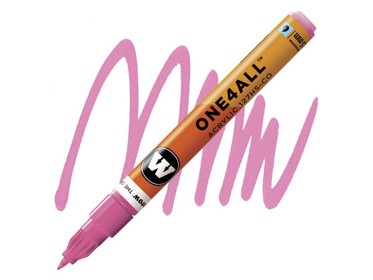 127HS 1.5mm NEON PINK FLUORESCENT Molotow One4All Acryl Marker