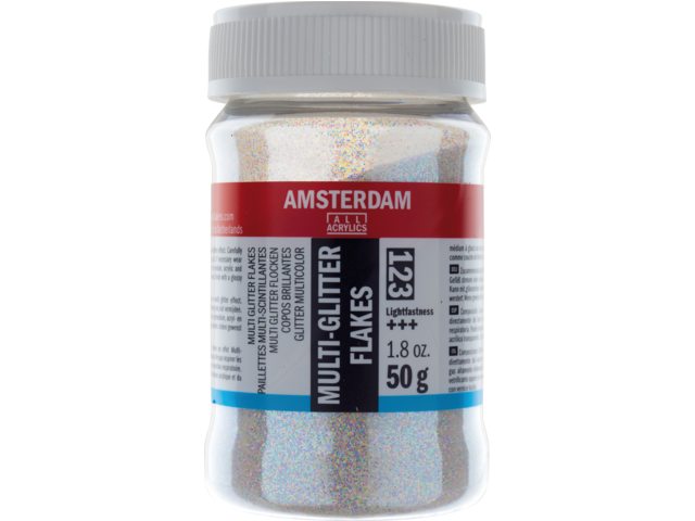 Amsterdam Multi glitter flakes 123 – 50 gr