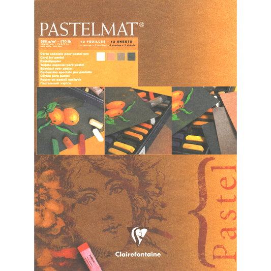 Pastelmat No. 2 (bruin) 360gr 24x30 Clairefontaine Gekleurd Pastelpapier
