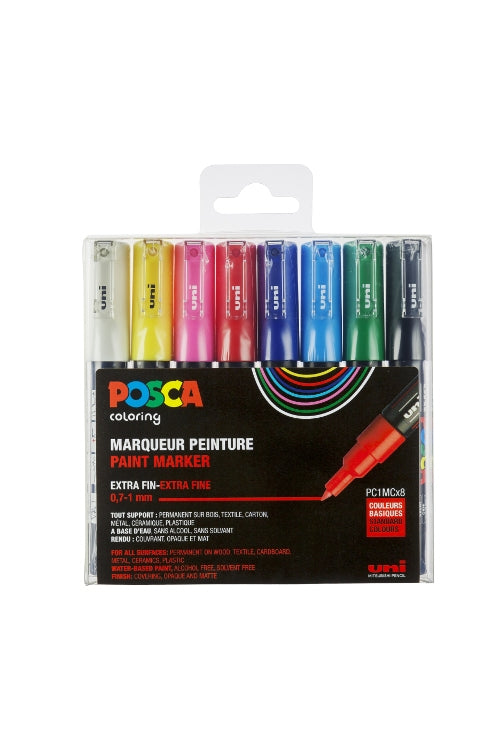 Posca PC1M/8Aset fijne punt verf stiften