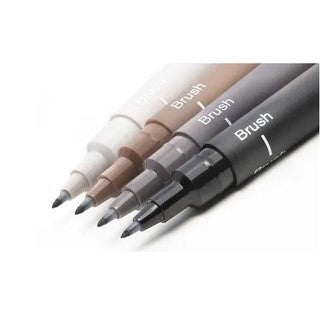 Set met 5 Gekleurde Brush fineliners PIN UNI-ball