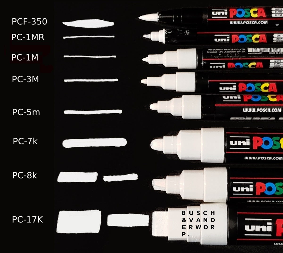 Posca verf stift PC3M Appel Groen