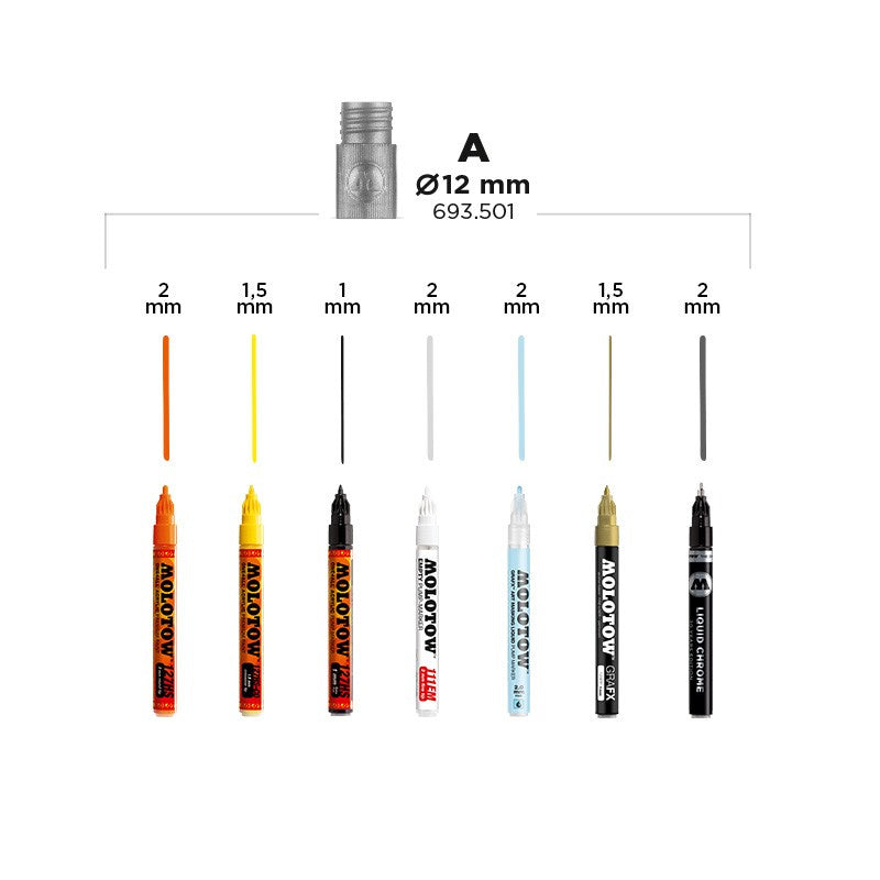 Molotow Refill Extension A 12 mm (1 stuks)