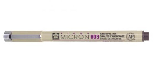 Pigma Micron 003 (0.15mm) BLACK Sakura Fineliner